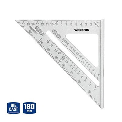 180MM(7") ALUMINIUM SUSUN ATUR SEGI