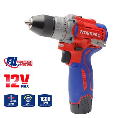 Gerudi Tanpa Brushless Li-ion 12V 10MM